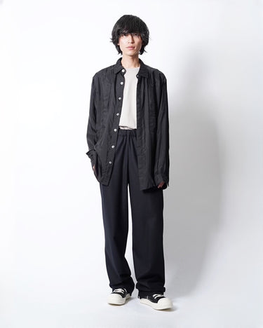26AW予約受付中<br>【OVERCOAT】<br>Drawstring Trouser in Wool Flannel
