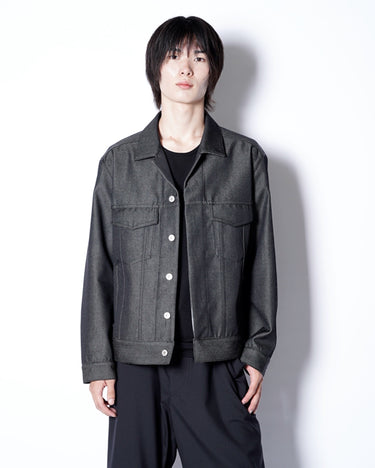 【OVERCOAT】<br>WOOL DENIM JACKET