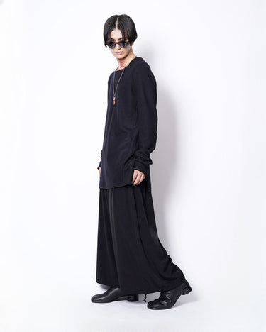【prasthana】<br>基層 long sleeve_01 (washable wool jersey)