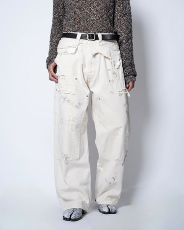 【kolor】<br>DAMAGED DOUBLE KNEE PANTS