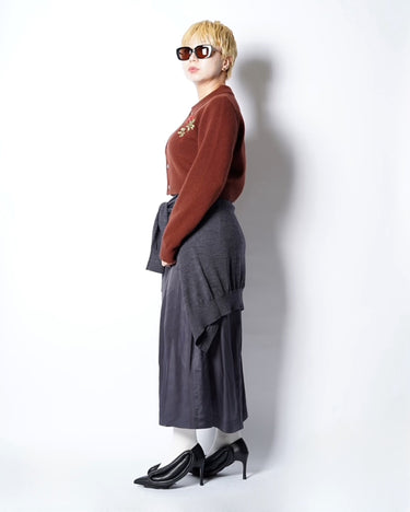 【TOGA ARCHIVES】<br>KNIT DOCKING SKIRT