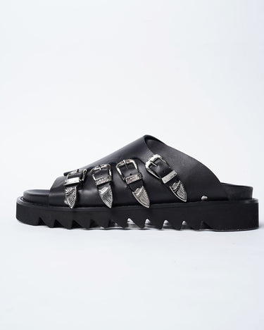 【TOGA ARCHIVES】<br>BUCKLE LEATHER SANDAL (UNISEX)