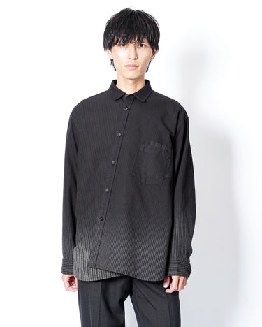 【MAHITO MOTOYOSHI】<br>FRONT CROSS GRADATION DYE SHIRT