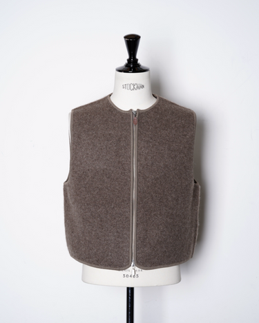 walenode(ウェルノード) INNOCENT YAK ZIP UP VEST -Amanojak. walenode(ウェルノード) INNOCENT YAK ZIP UP VEST -Amanojak.