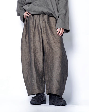 【AVIVA JIFEI XUE】<br>Amanojak. EDITION<br>COCOON PANTS (W/CERAMIC BUTTON)