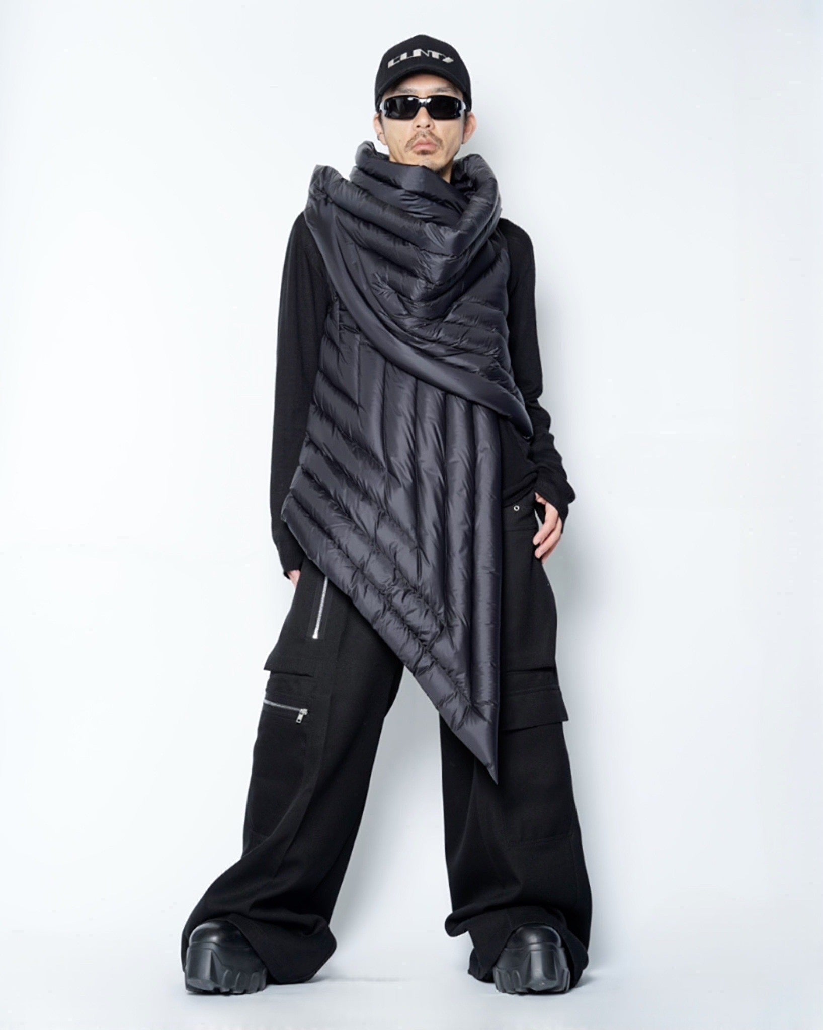 RICK OWENS(リックオウエンス)-GLEAM SCARF -NPD2--Amanojak.