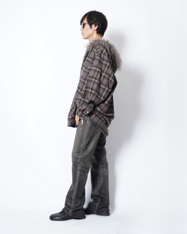 【KAMIYA】<br>FUR HD CHECK SHIRT