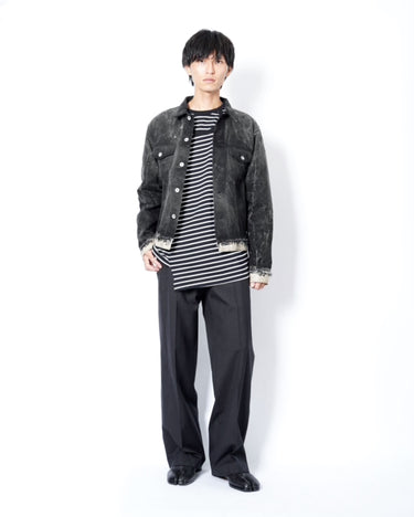 【MAHITO MOTOYOSHI】<br>"ろうけつ染め" DENIM BLOUSON