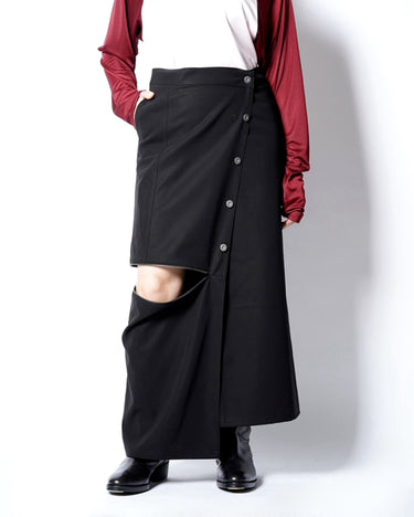 【ENSW】<br>DRIFT LINE WRAP SKIRT