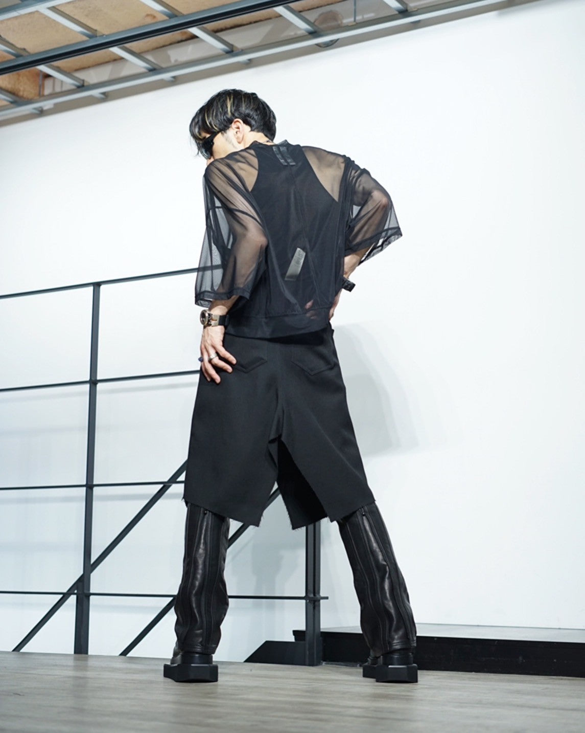 Rick Owens リックオウエンスオーガンジーキュロットスカート
