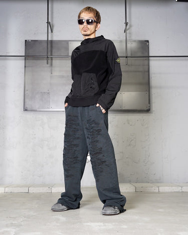 -UNISEX-<br>[MM6]<br>GARMENT DYE<br>Damage Sweat Pants