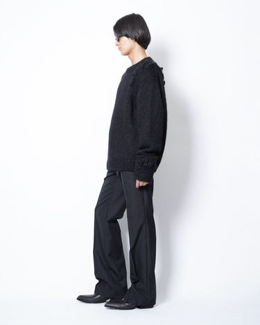 【KAKAN】<BR>for Amanojak.<br>HAND SPUN COMBI PULLOVER (UNISEX)