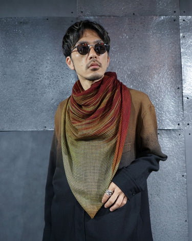 【DESTIN】<br>"GINGA"<br>カシミヤ/<br>ウール/シルクストール<br>-SUNSET-