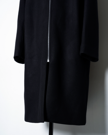 店舗用品 rick DOSHABURI通販｜RICK OWENS MEN DRACUCOLLAR LEATHER COAT BLACK FW25