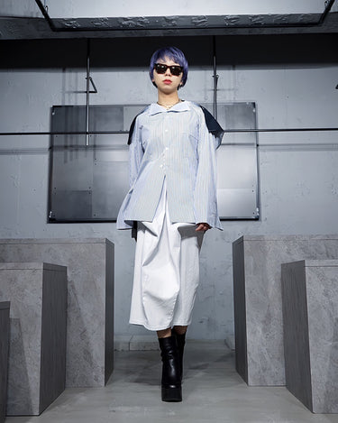 【PLAN C】<br>SQUARE CUT<br>BICOLOR SHIRTS