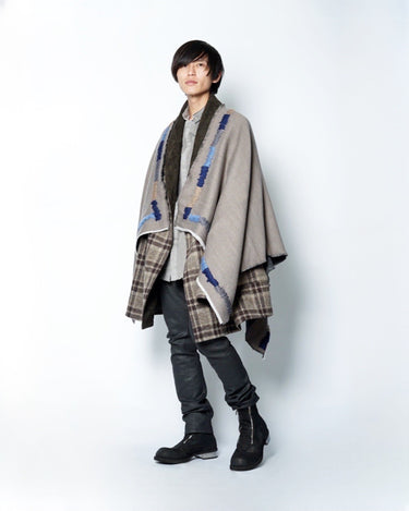 【SILVANA MANETTI】<br>"MANTES" BLANKET -marino wool-