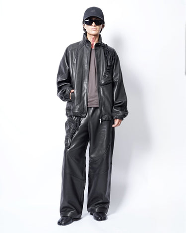 7.11(sat) 10:00 Launch<br>【doublet】<br>BASKETBALL SHOE POCKET LEATHER JACKET