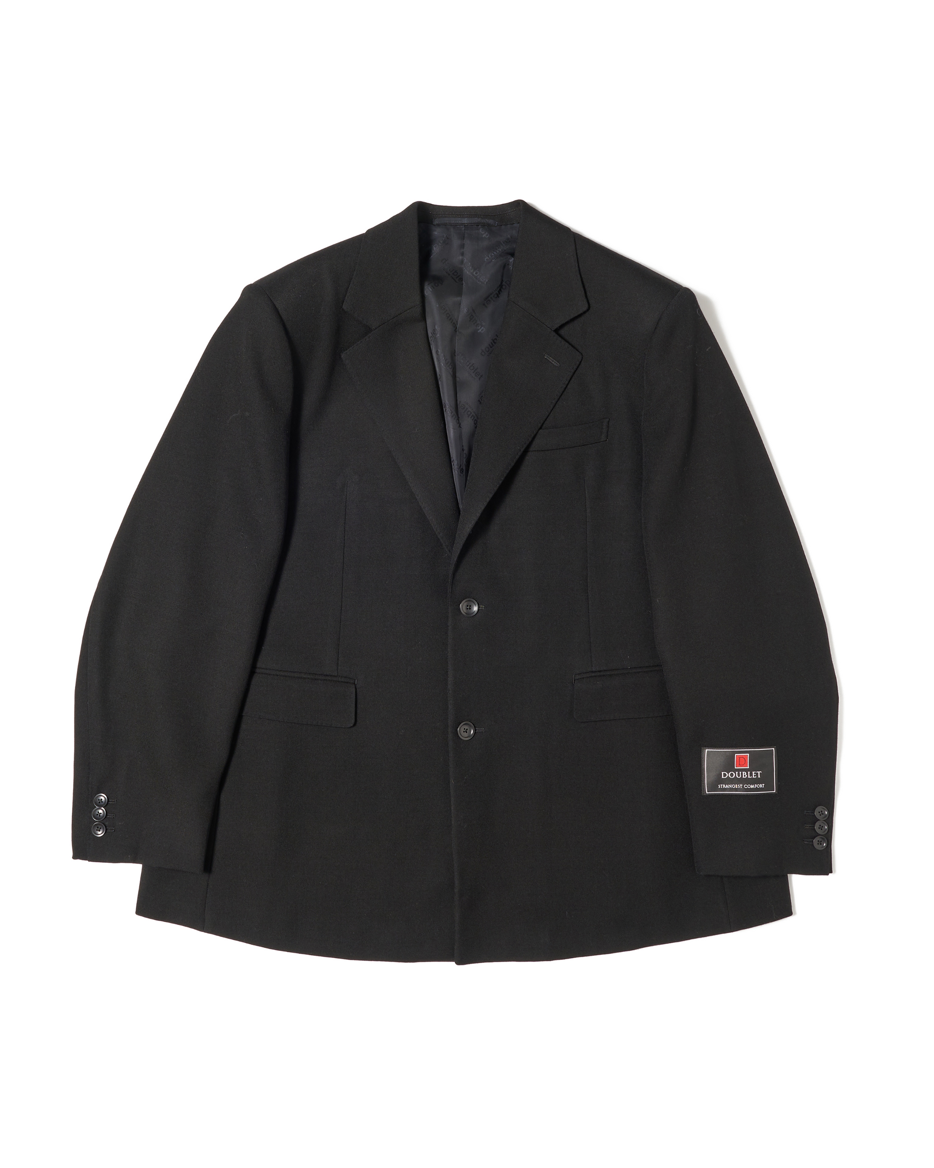 ジャケット・アウター 25ss doublet dusty tailored jacket black doublet】COMMON SIZE CUTTING TAILORED JACKET BLACK - Amanojak.