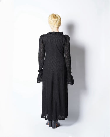 【VIVIANO】<br>Jacquard Drapé Dress