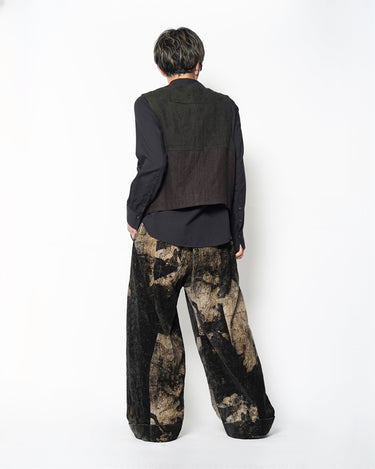 【ZIGGY CHEN】<br>ASYMMETRIC PATCHWORK VEST