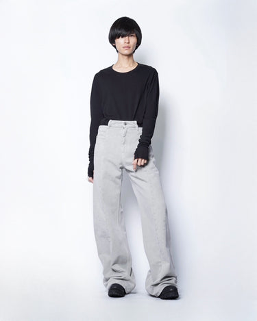 【Maison Margiela 1,10】<br>BIAS CUT<br>WIDE FLARE DENIM PANTS (UNISEX)