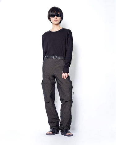 【m.a+】<br>6 POCKET STRAIGHT PANTS w/ZIPPED POCKETS