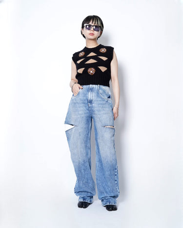 【Maison Margiela 1】<br>CUT OUT<br>DENIM PANTS