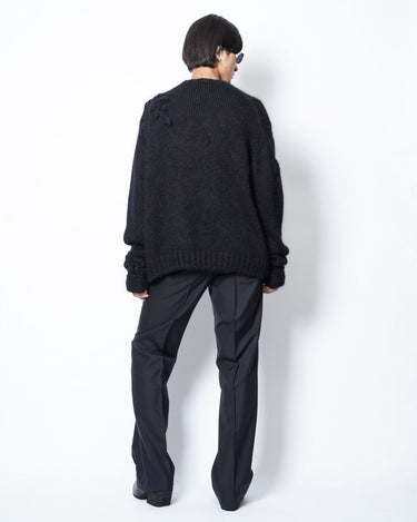 【KAKAN】<BR>for Amanojak.<br>HAND SPUN COMBI PULLOVER (UNISEX)