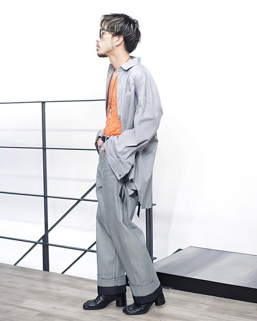 【MARINA YEE】<br>"M.Y. SHIRT1"<br>Oversized shirt -COTTON-