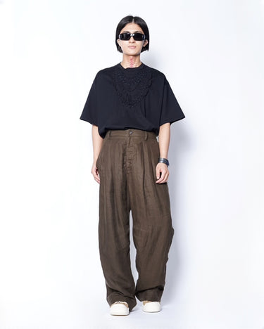 [Ziggy chen]<br>PLEATED WIDE LEG TROUSERS