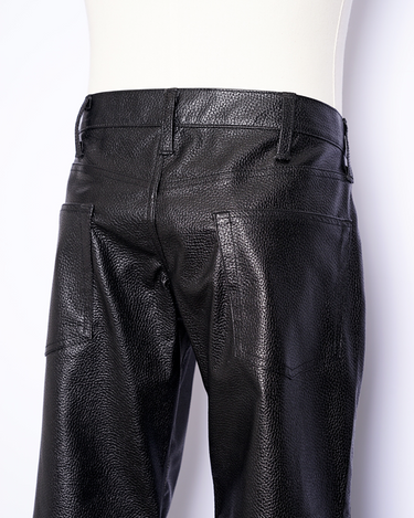 JUNYA WATANABE】SYNTHETIC LEATHER FLARE PANTS-Amanojak.
