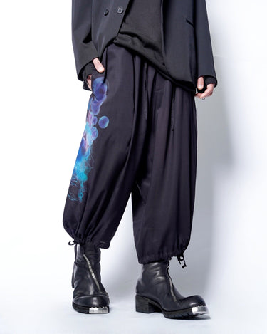 【Yohji Yamamoto POUR HOMME】<br>CORAL PRINTED BALLOON PANTS