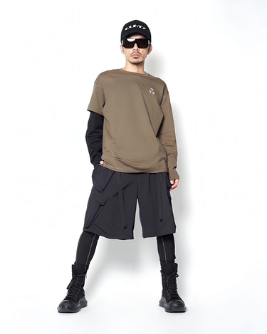[ACRONYM]<br>"SP62-M" NYLON STRETCH WEB BELT SHORT PANT