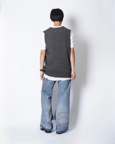 [Maison Margiela 4,14]<br> Lining Layered<br>Knit vest