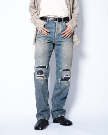 【Maison Margiela】<br>DISTRESSED DENIM PANTS