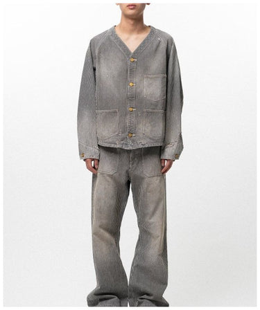 【KAMIYA】<br>Hickory Work Jacket