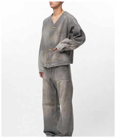 【KAMIYA】<br>Hickory Work Jacket