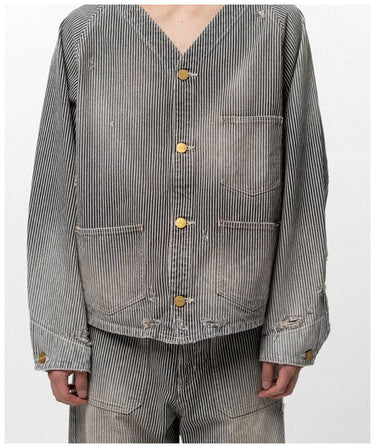 【KAMIYA】<br>Hickory Work Jacket