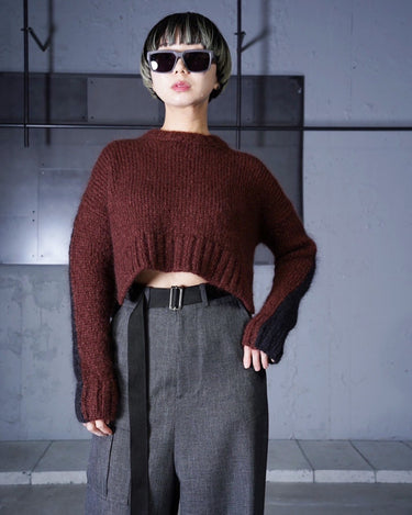 【PLAN C】<br>SHORTLENGTH MOHAIR KNIT