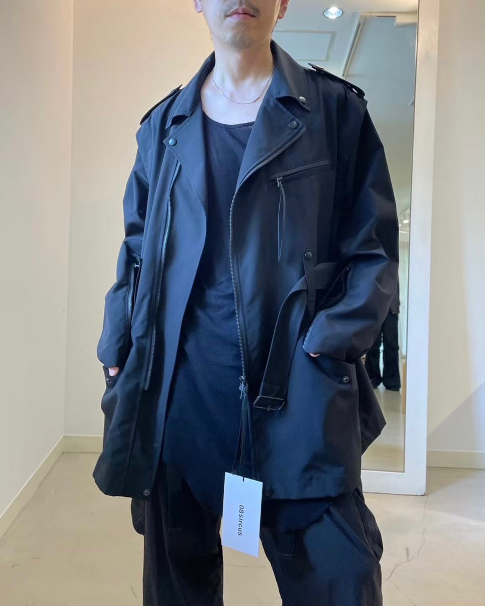 08sircus】High count weather stand collar coat（water repellent 
