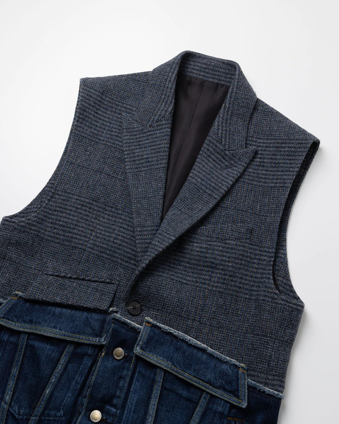 SUBLATIONS】 DENIM DOCKING TAILORED VEST .10 – Amanojak. SUBLATIONS】 DENIM DOCKING TAILORED VEST .10 – Amanojak.