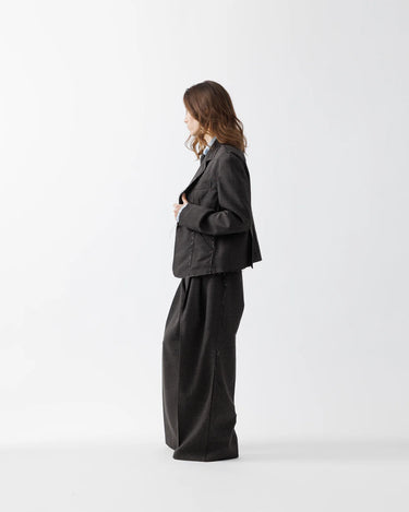 SUBLATIONS】 ROUGH WOOL 3TUCK BAGGY TROUSERS .15 Amanojak. SUBLATIONS】 ROUGH WOOL 3TUCK BAGGY TROUSERS .15 Amanojak.