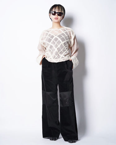 【KOTONA】<br>VELVET WIDE PANTS