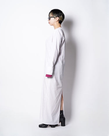 【KOTONA】<br>STRIPE V NECK DRESS
