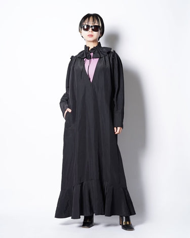 【KOTONA】<br>FRILL V NECK DRESS