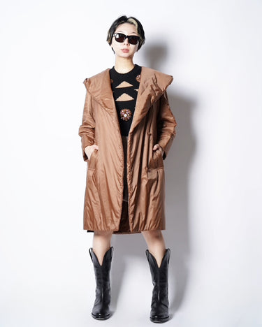 【MAXMARA】<br>-CAMELUXE-<br>PADDING SHAWL COLLAR COAT