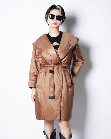 【MAXMARA】<br>-CAMELUXE-<br>PADDING SHAWL COLLAR COAT
