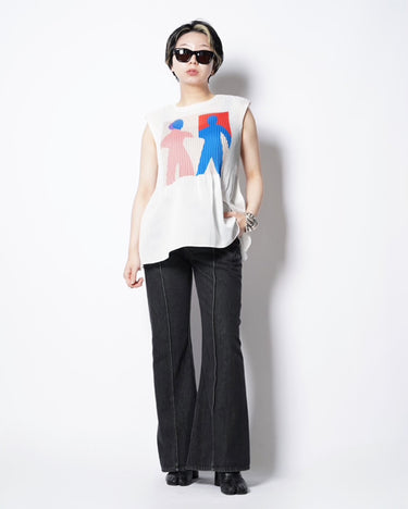[YOHEI OHNO]<br>GRAPHIC PLEATS TOP A