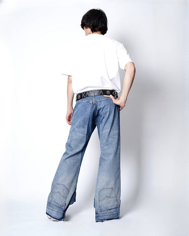-25SS Acceptance of reservations-<br>[JUNYA WATANABE Man]<br>× Levi's Deconstraction Flare Denim Pants