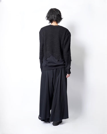 【MAHITO MOTOYOSHI】<br>LOW GAUGE KNIT SWITCHING PULLOVER